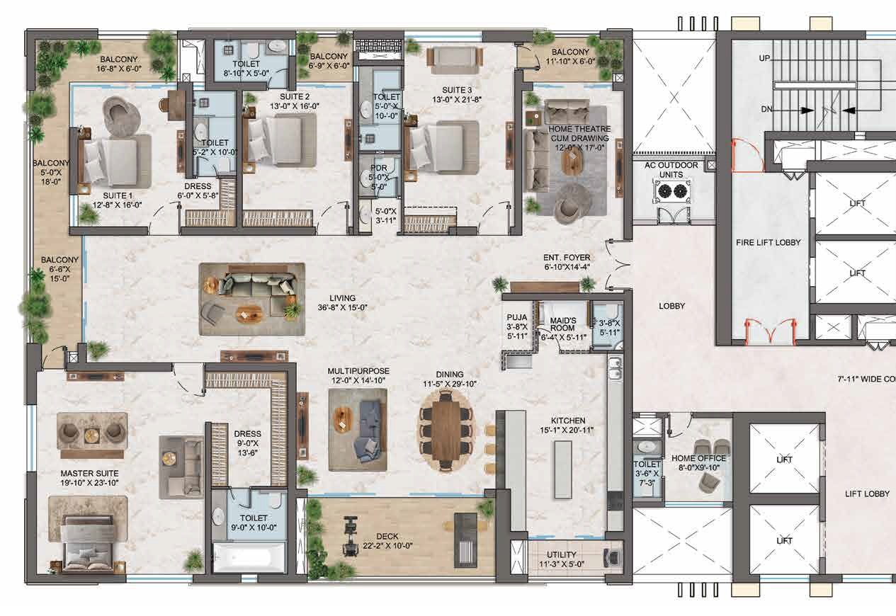 MSN One 6465 Sft Floor Plan